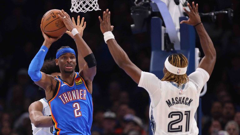 Shai Gilgeous-Alexander führt seine Oklahoma City Thunder mit 31 Punkten zum Sieg gegen die Memphis Grizzlies.