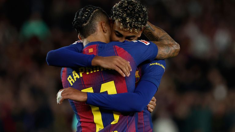 Raphinha führt Barcelona zum nächsten Sieg.