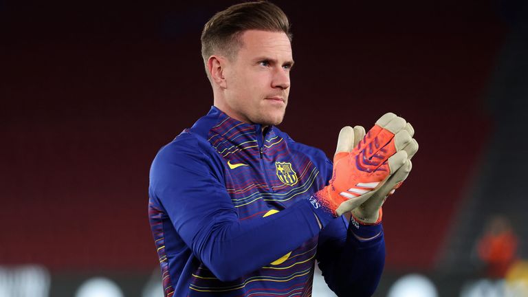 Marc-Andre ter Stegen feiert sein Comeback beim FC Barcelona.