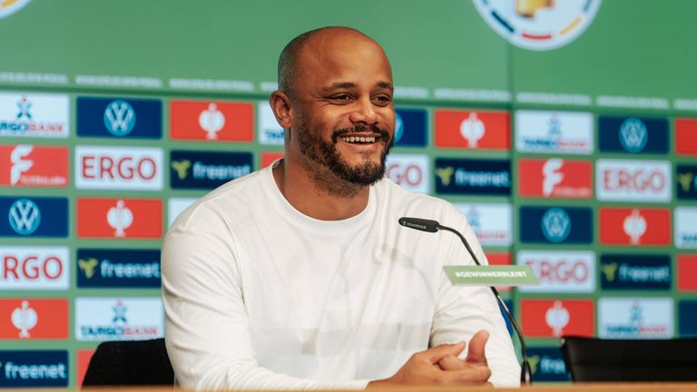 Sky zeigt ausgewählte Pressekonferenzen des DFB-Pokals - u.a. mit Bayern-Trainer Vincent Kompany