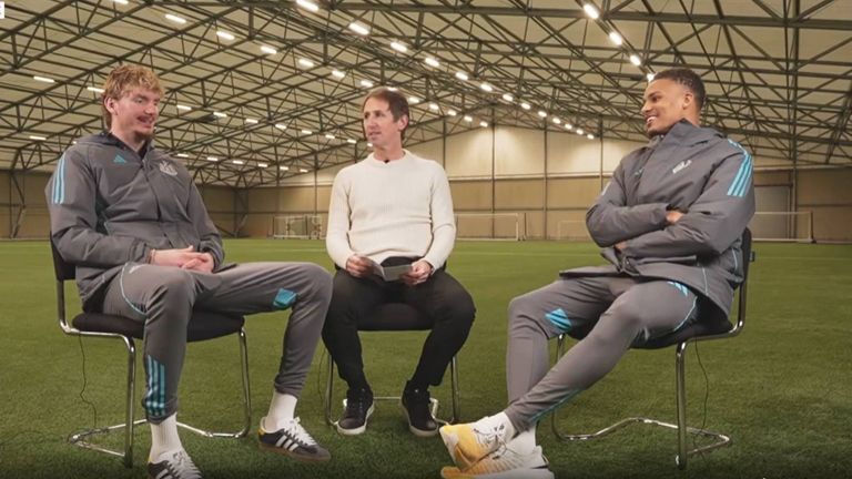 Nick Woltemade und Malick Thiaw verstehen sich auf und neben dem Platz sehr gut. 