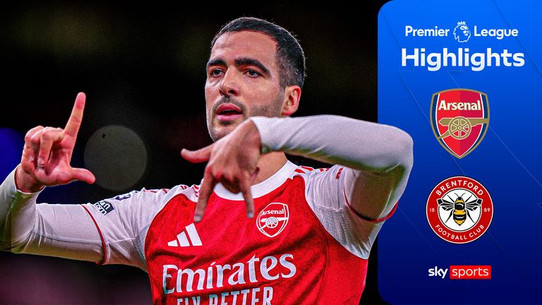 Highlights from the Premier League match between Arsenal and Brentford.