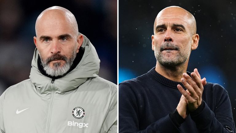 Enzo Maresca and Pep Guardiola