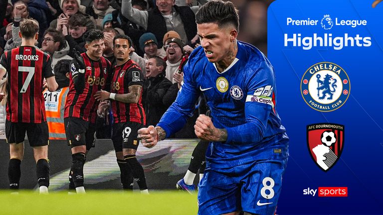 Highlights from the Premier League match between Chelsea and Bournemouth.