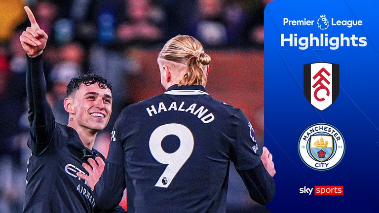 Highlights from the Premier League match between Fulham and Manchester City.