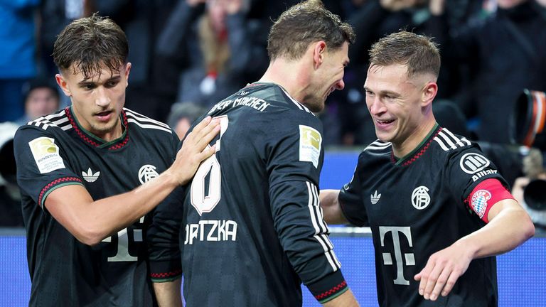 Tom Bischof, Leon Goretzka und Joshua Kimmich (v.l.n.r.) sind alle mögliche Kandidaten für die Position des Rechtsverteidigers in Leipzig.