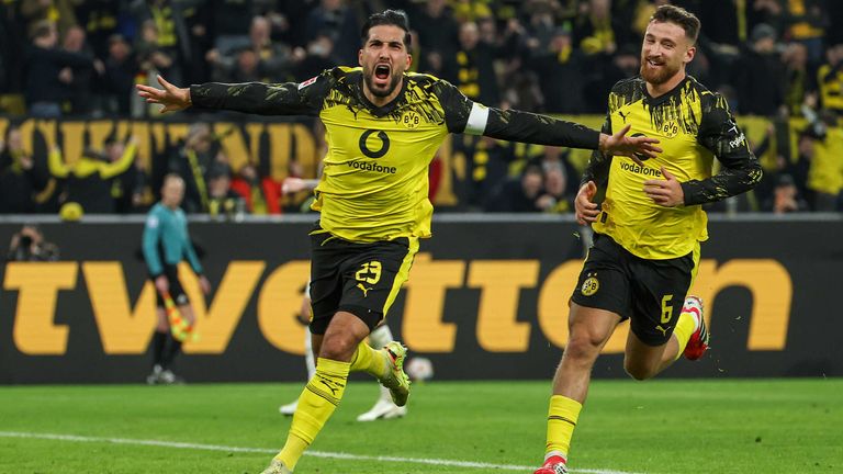 Emre Can (links) sorgte gegen St. Pauli für den späten Siegtreffer. Am Samstagabend trifft der BVB im Topspiel auf Union Berlin. 