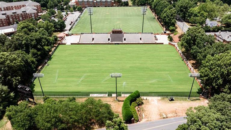 Das Trainingsgelände in der Ansicht von oben. (Quelle: DFB)