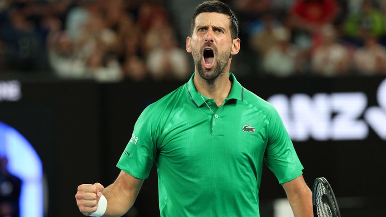 Novak Djokovic steht im Finale der Australian Open.