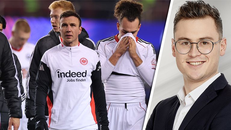 Eintracht Frankfurt kann in der Champions League nicht mehr die K.o.-Phase erreichen.