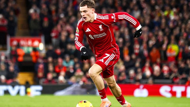 Florian Wirtz (FC Liverpool) in Aktion.