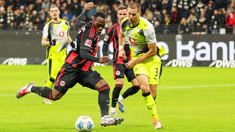 Arnaud Kalimuendo konnte gleich in seinem ersten Spiel für die SGE Akzente setzen. 