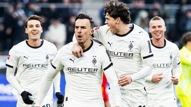 Haris Tabakovic bejubelt seinen Treffer zum 3:0. 