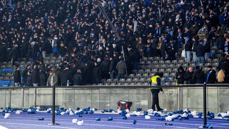 Die Hertha-Fans haben ihren Support eingestellt.