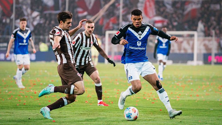 FC St. Pauli vs. Hamburger SV.