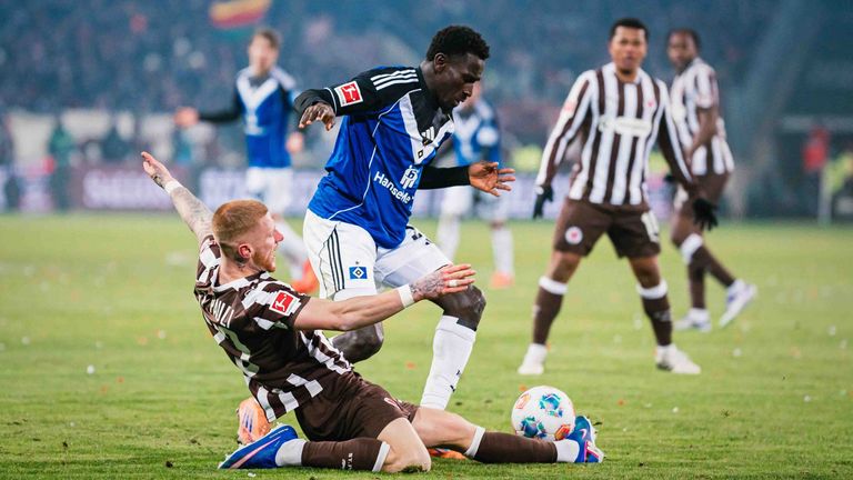 FC St. Pauli vs. Hamburger SV.