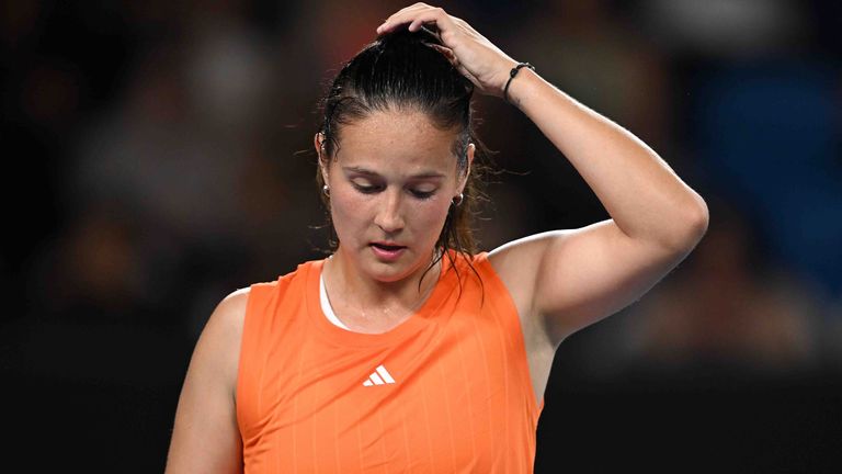 Die Wahlaustralierin Daria Kasatkina musste sich der Tschechin Nikola Bartunkova geschlagen geben.