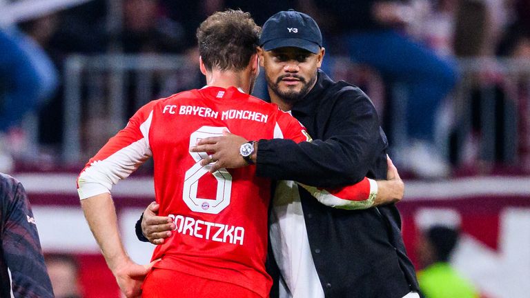 Verlässt Leon Goretzka den FC Bayern? Vincent Kompany sorgte mit seiner Antwort für Schmunzler.