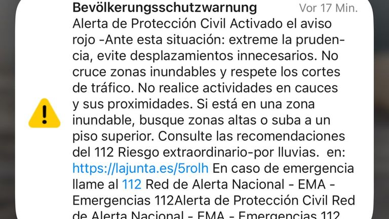 Um 14.42 Uhr ertönte ein schriller, lauter Ton auf nahezu allen Handys in Marbella und Umgebung.