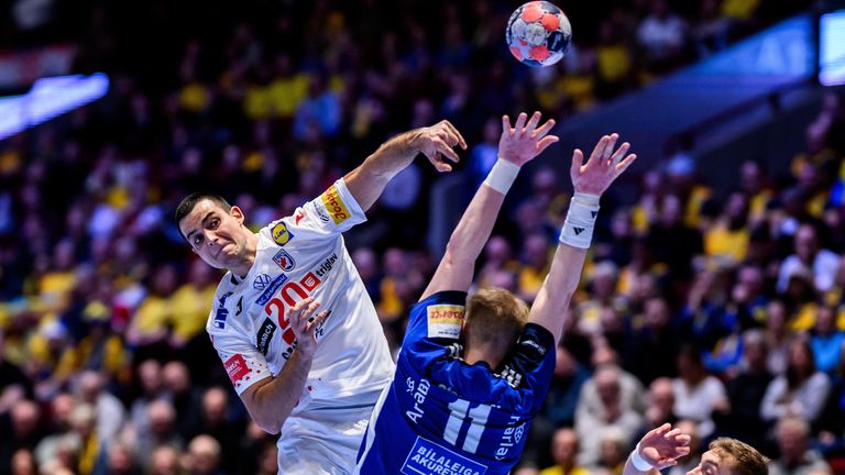 Mateo Maras war mit sieben Treffern der beste Werfer der Kroaten. 