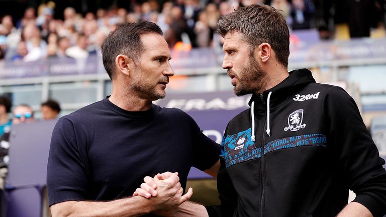 Michael Carrick (r.) war bis zum vergangenen Sommer noch Trainer des FC Middlesbrough.