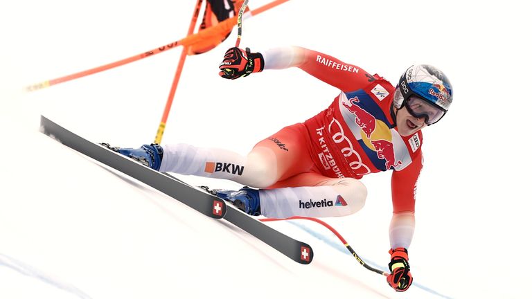 Marco Odermatt verpasst den Sieg auf der Streif nur haarscharf.