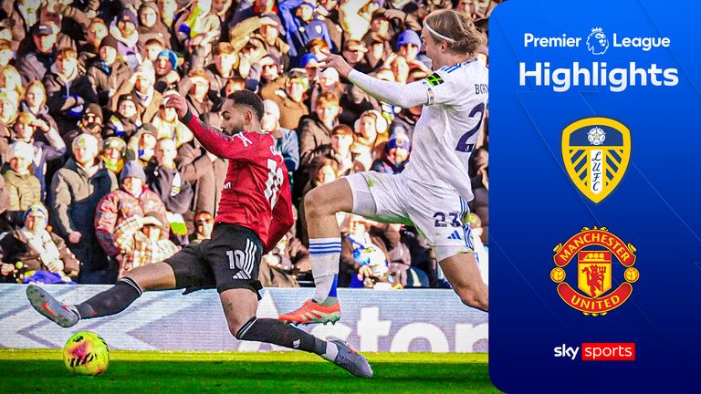 Highlights from the Premier League match between Leeds and Manchester United.