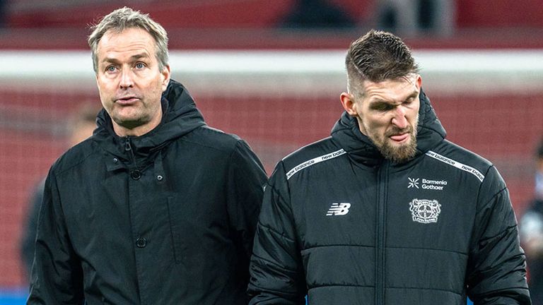 Robert Andrich (r.) würde dem FC Bayern München bei der Auslosung gerne aus dem Weg gehen.