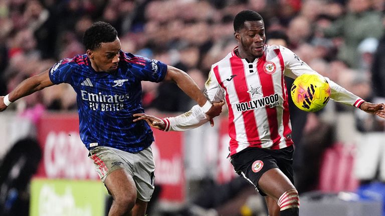 Arsenal und der FC Brentford teilen sich in der Premier League die Punkte.