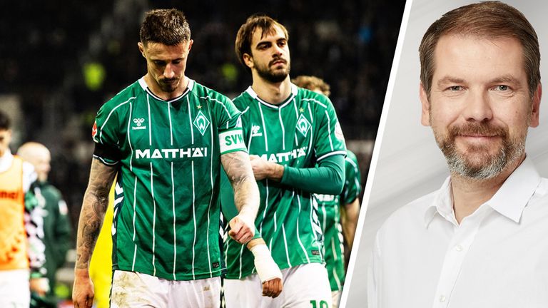 Werder Bremen steht elf Spieltage vor Saisonschluss auf einem Abstiegsplatz.