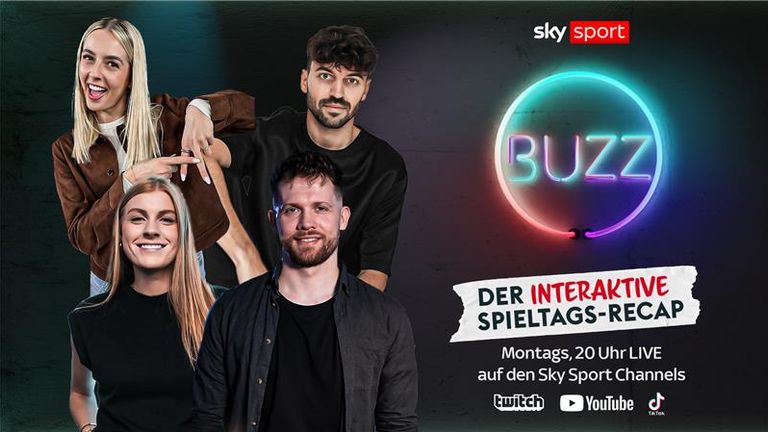Sky Sport Buzz: Die YouTube-Show jetzt immer Montags von 20:00 - 21:00 Uhr.