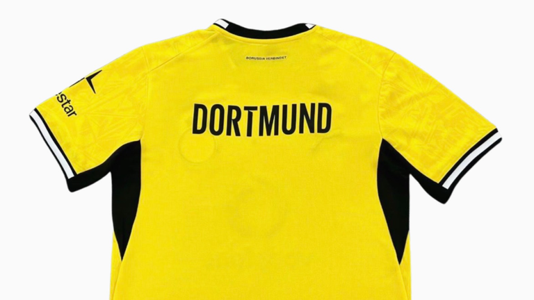 Die Rückseite des BVB-Heimtrikots (Quelle: FootyHeadlines.com)