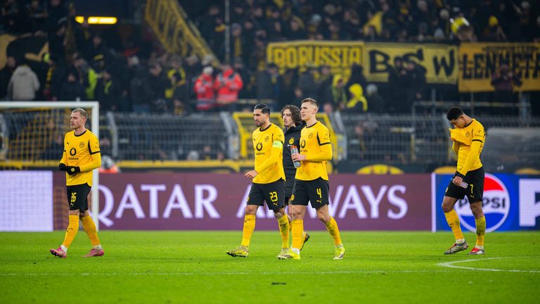 Enttäuschung bei BVB nach der 2:0-Niederlage gegen Inter. Der Gegner für das Hinspiel der Play-off-Phase heißt Atalanta. 