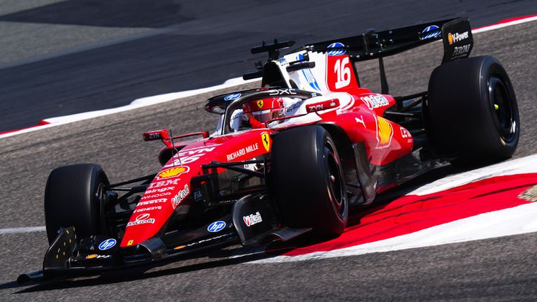 Charles Leclerc hält aktuell die Bestzeit am vierten Tag des Bahrain-Tests. 
