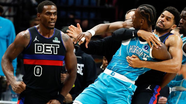 Die NBA verteilt heftige Strafen nach der Schlägerei zwischen den Charlotte Hornets und den Detroit Pistons.