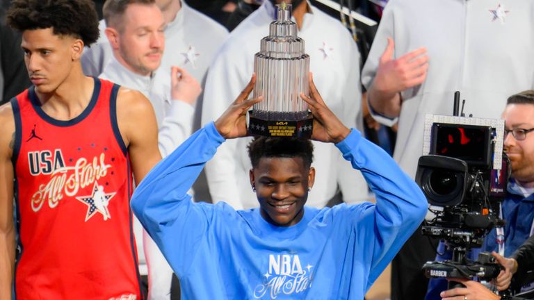 Anthony Edwards wurde zum MVP des All-Star-Games gewählt.