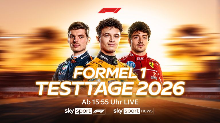 Es geht wieder los! Die Testfahrten und alle Rennen der F1 Saison 2026 LIVE bei Sky Sport F1 und WOW.