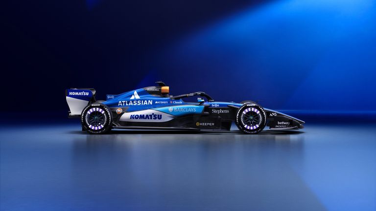 So kleidet sich der Williams FW48. (Quelle: Williams/X)