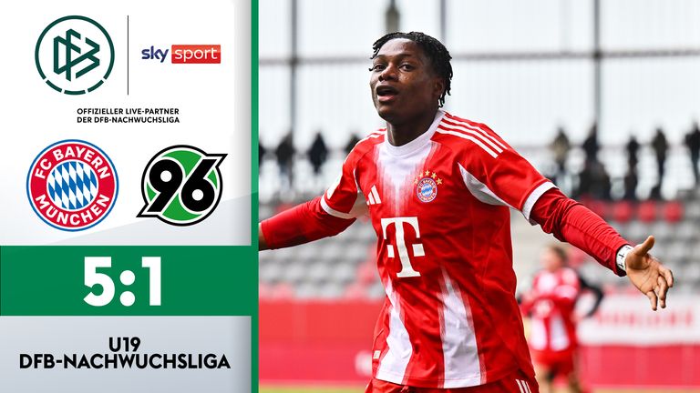 Fünf Tore, fünf Torschützen: Bayerns U19 zerlegt Hannover
