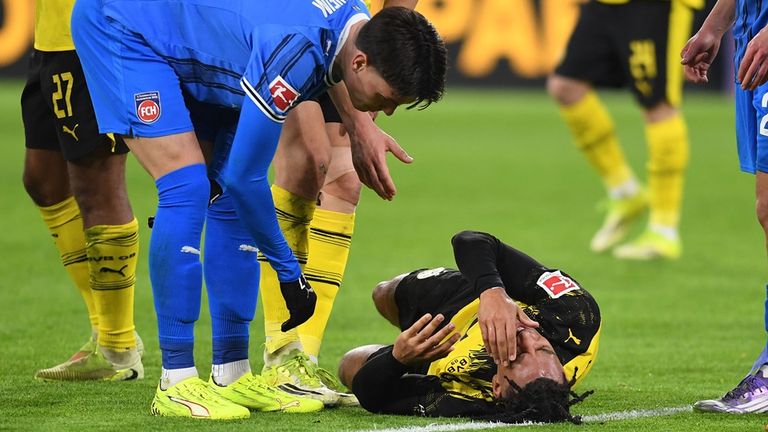 Filippo Mane konnte die Partie nicht fortsetzen.