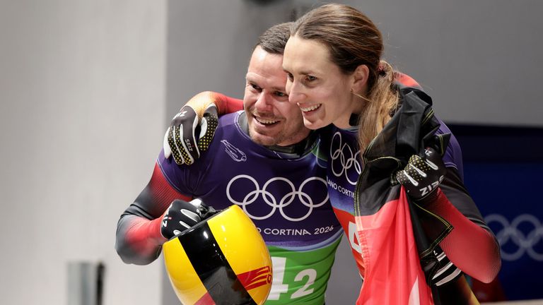 BRONZE: Christopher Grotheer und Jacqueline Pfeifer (Skeleton, Team-Staffel)