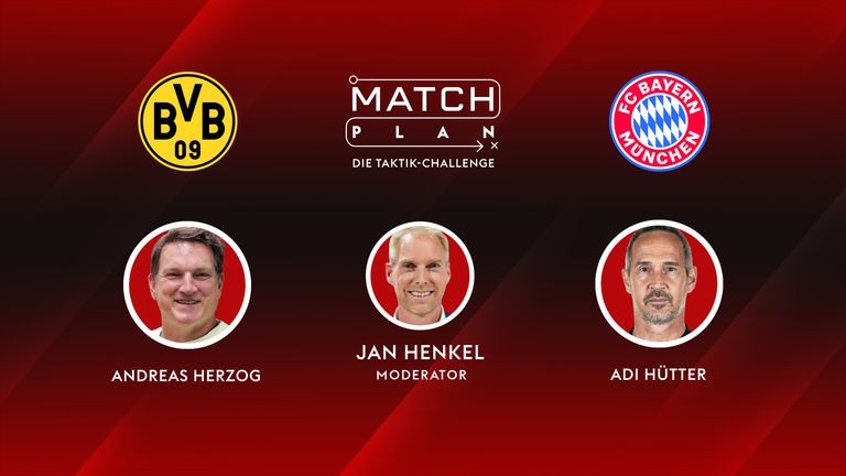 Die Taktik-Challenge – zwei Trainer übernehmen einen Verein und entwickeln einen Matchplan. 
Diesmal: Andreas Herzog mit Dortmund und Adi Hütter mit FC Bayern

