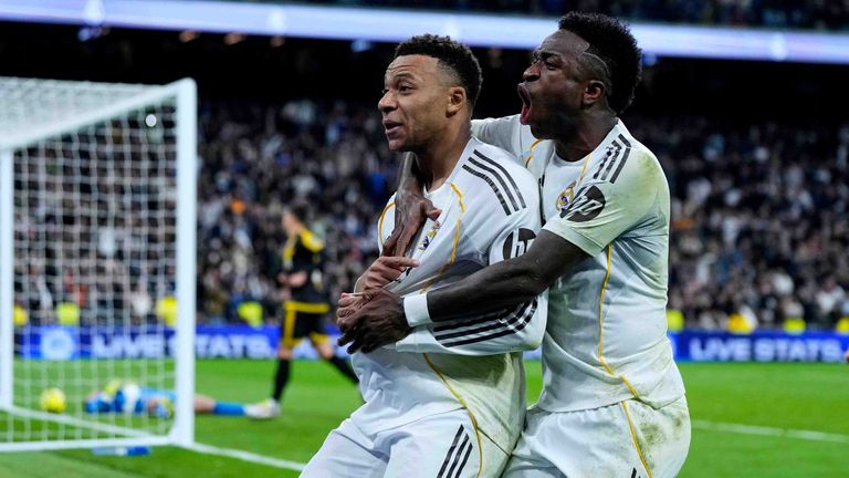 Kylian Mbappe sorgt gegen Rayo Vallecano spät für den Sieg von Real Madrid.