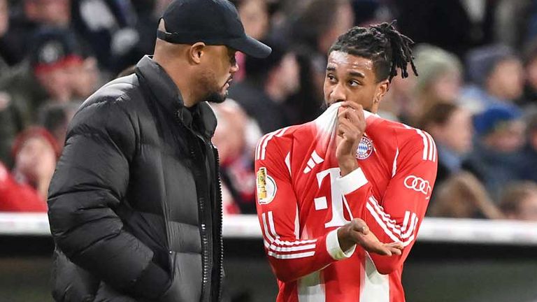 Vincent Kompany (l.) muss erstmals in einem Spiel auf Michael Olise verzichten.