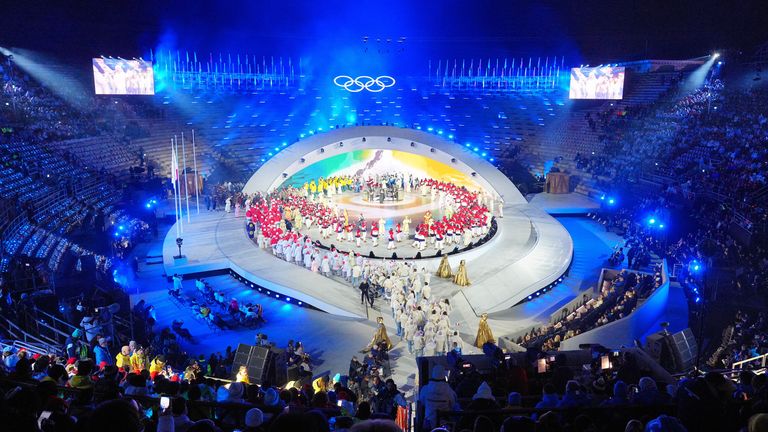 So lief die Olympia-Abschlussfeier.