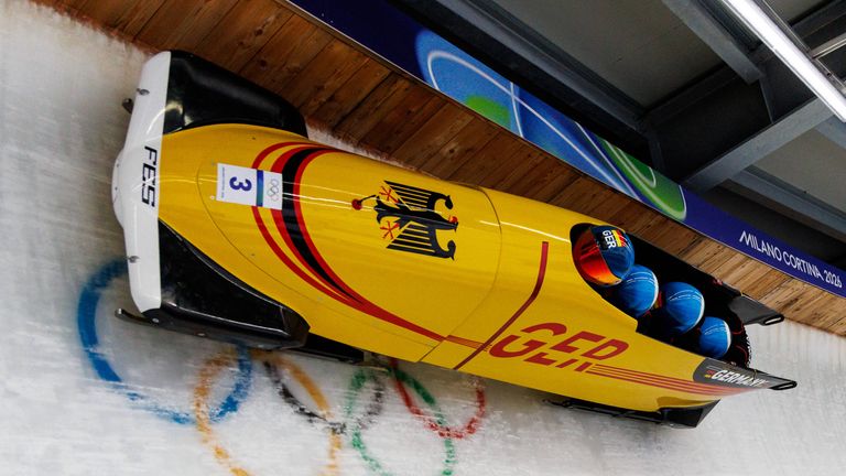 Silber: Francesco Friedrich. Alexander Schüller, Matthias Sommer und Felix Straub (Viererbob)