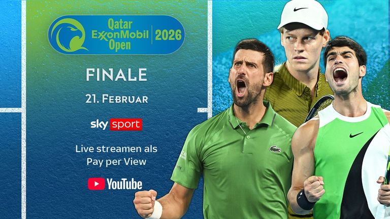 Das Finale der ExxonMobil Open aus Doha gibt es am Samstag im Tagespass LIVE bei Sky Sport Tennis auf YouTube. 