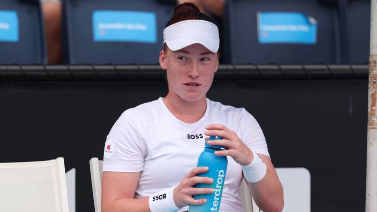 Ella Seidel bei den Australian Open im Januar.