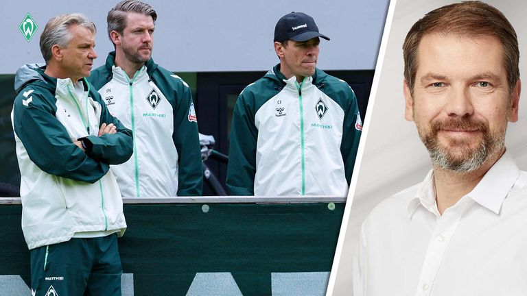 Horst Steffen (l.) muss bei Werder gehen. Alleine schuld an der Misere ist er aber nicht, meint Sky Sport Kommentator Sven Töllner (r.).