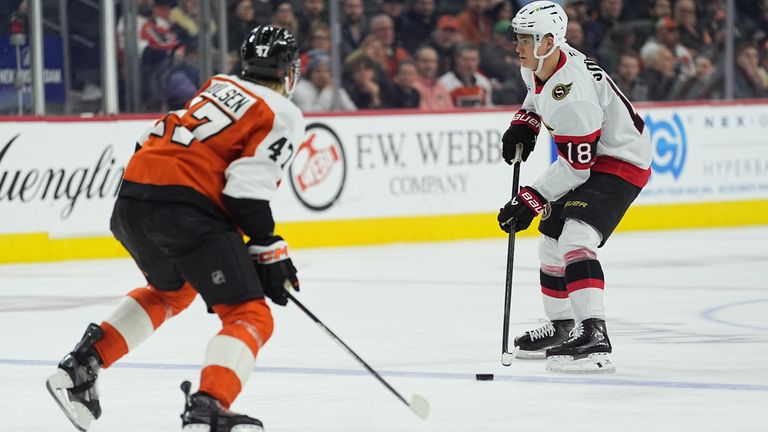 Tim Stützle setzt seine Serie fort.